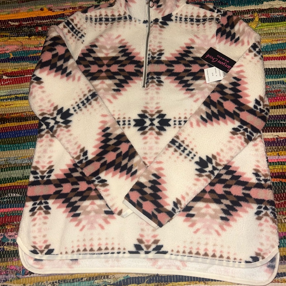 Women's Pink and Black Patterned Jacket